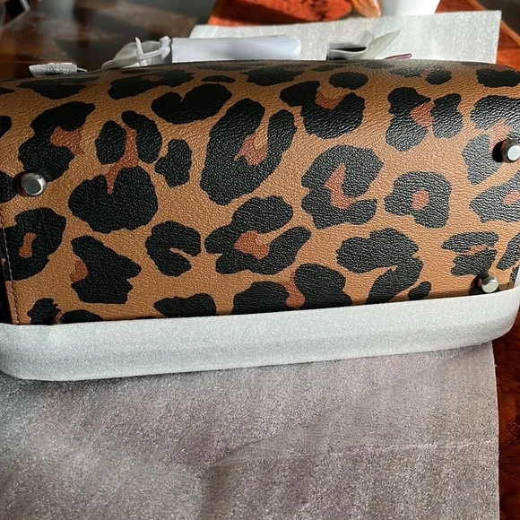 Coach Satchel with Leopard print